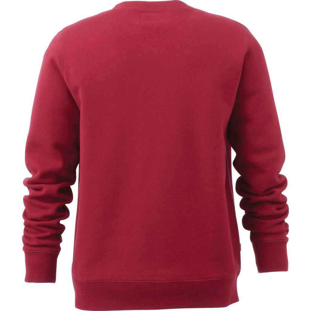 Elevate Women's Vintage Red Garris Fleece Crew