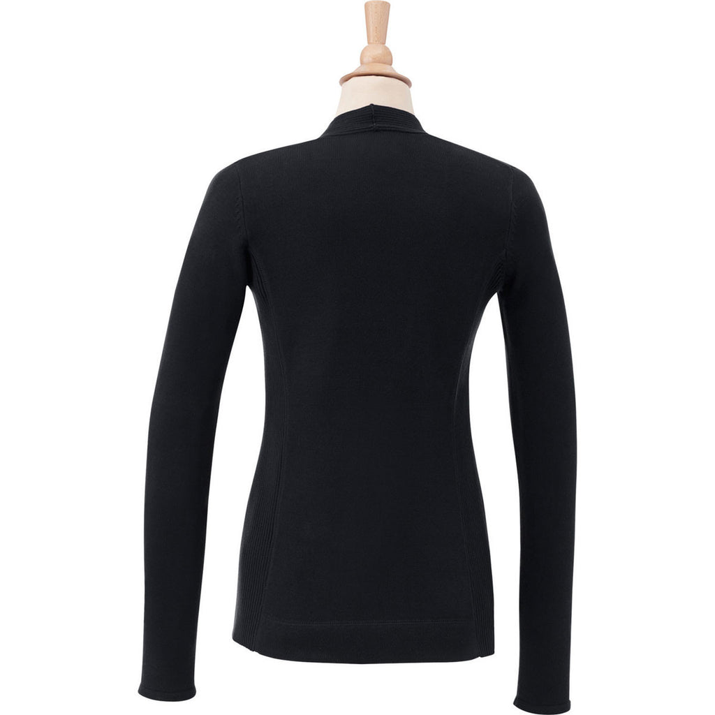 Elevate Women's Black Lockhart Full Zip Sweater