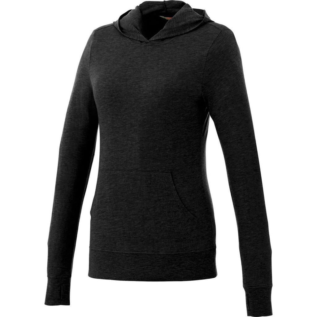 black knitted hoodie womens