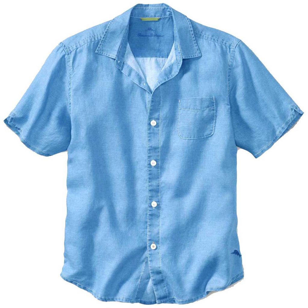 Tommy Bahama Men's Blue Yonder Sea Glass Breezer Short Sleeve Shirt