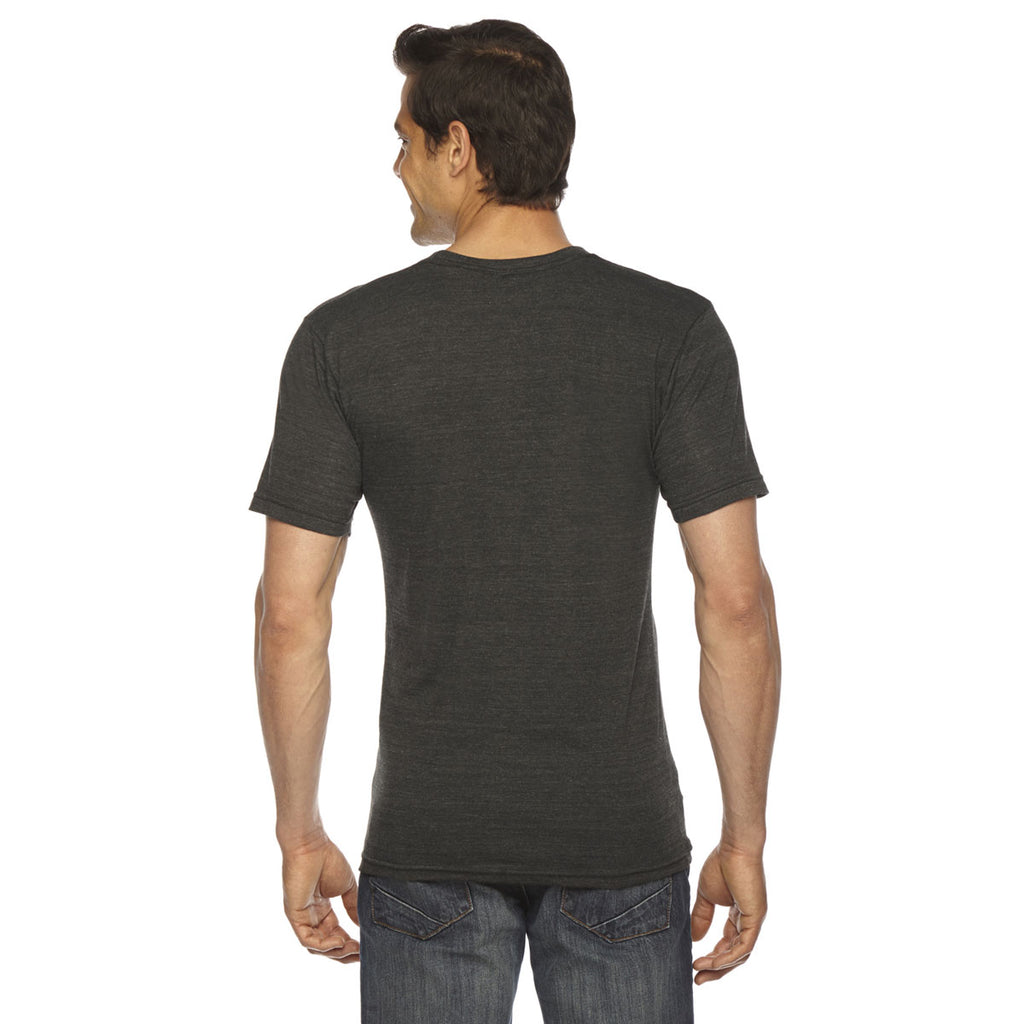 American Apparel Unisex Triblend Black Short-Sleeve V-Neck