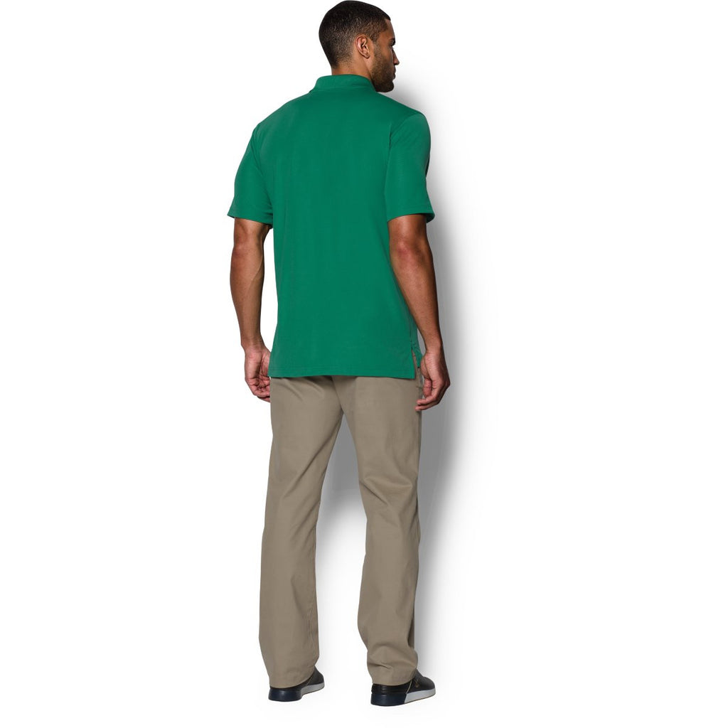 kelly green under armour polo