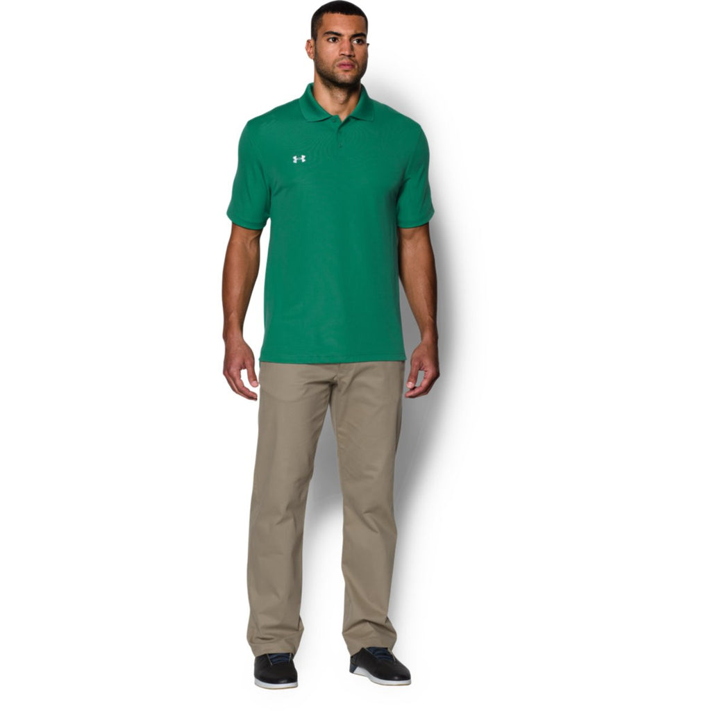 kelly green under armour polo