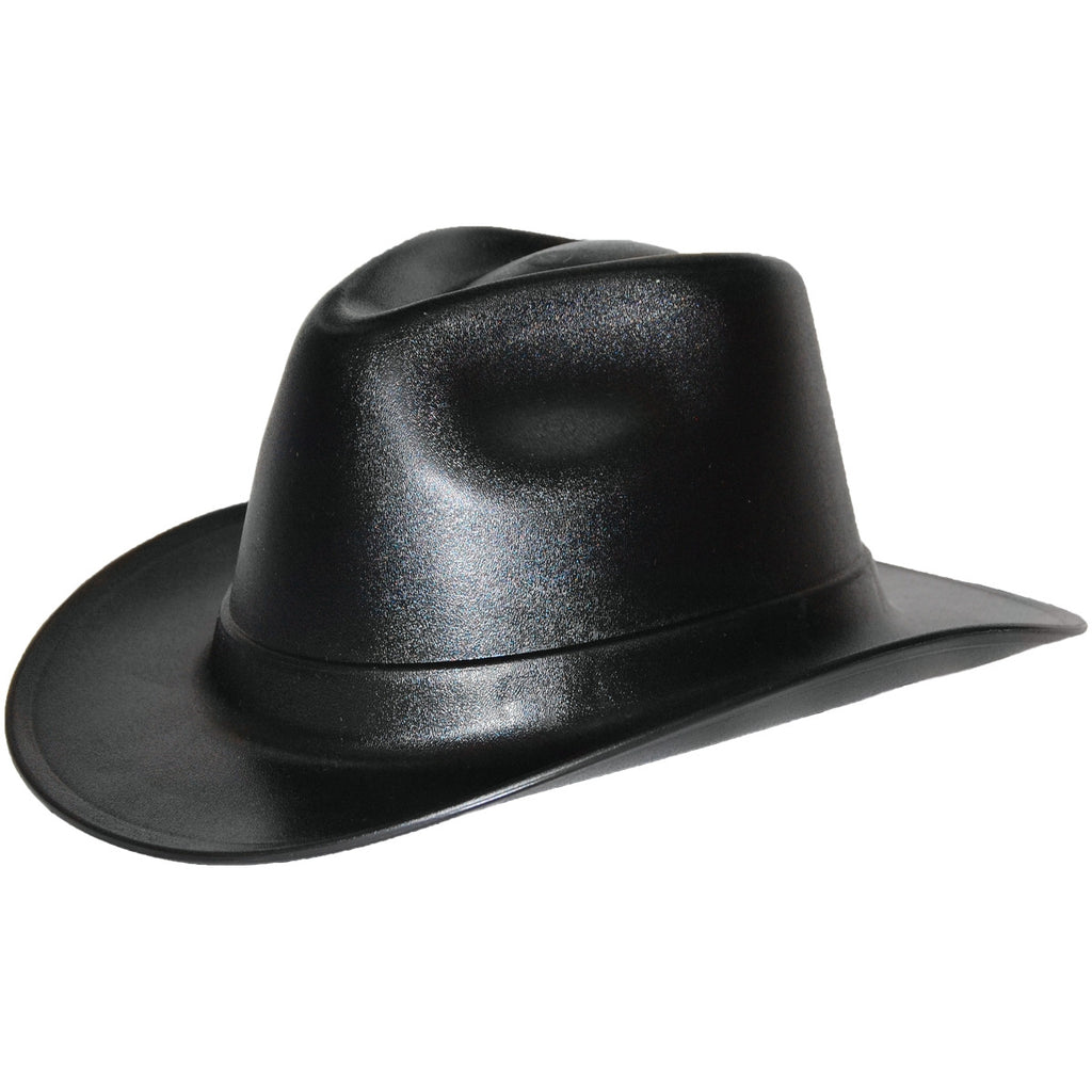 OccuNomix Black Cowboy Style Hard Hat (Ratchet Suspension)