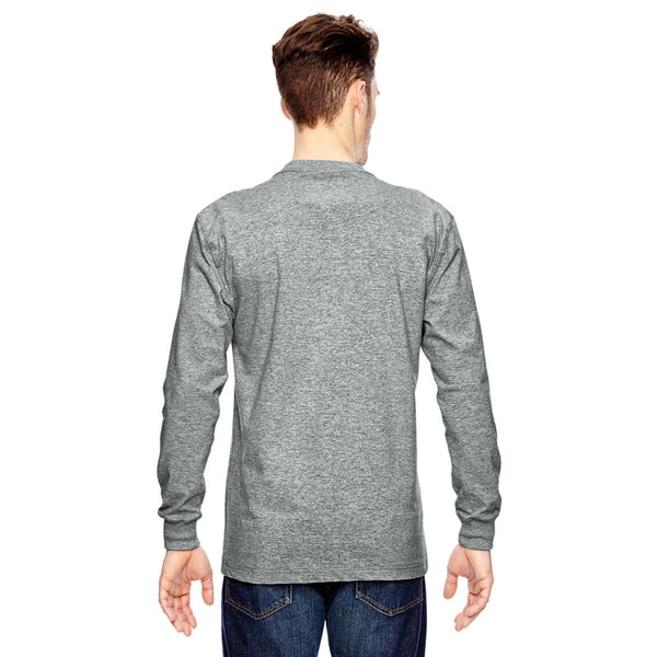 Dickies Men's Heather Grey 6.75 oz. Heavyweight Work Long-Sleeve T-Shi