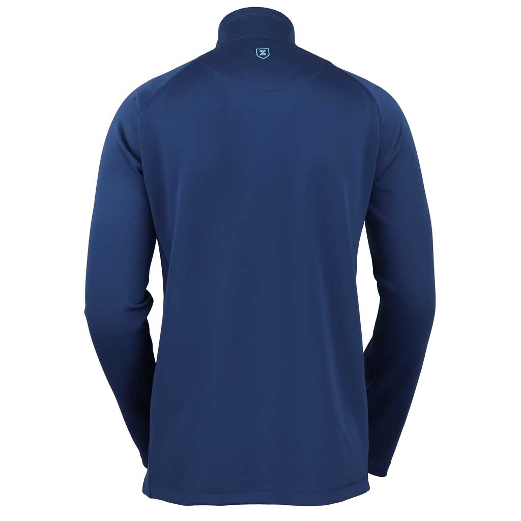 Zusa Custom Men's Navy Influencer Quarter Zip | 3 Day Shipping