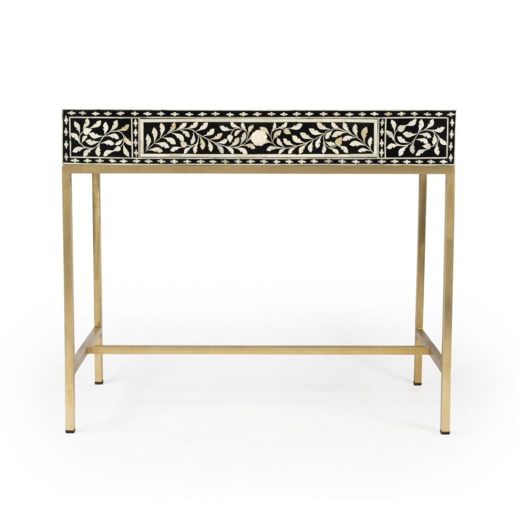 bone inlay writing desk