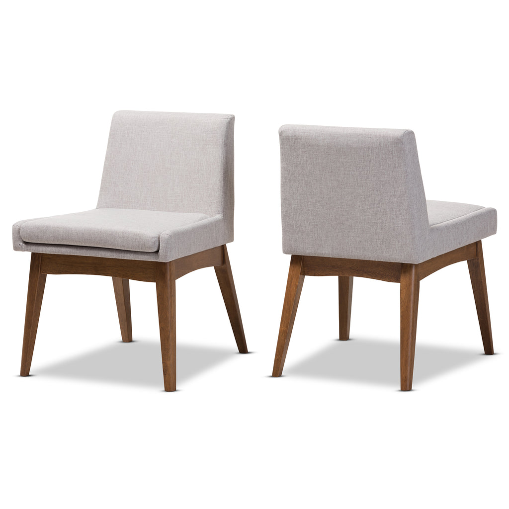 fabric mid century dining chairs