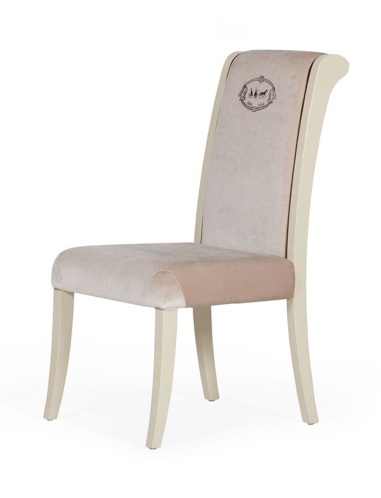 VIG Furniture A&X Whitby - Transitional Off White & Glossy Champagne Dining Chair (Set of 2) VGUNCC012-CHA-DC
