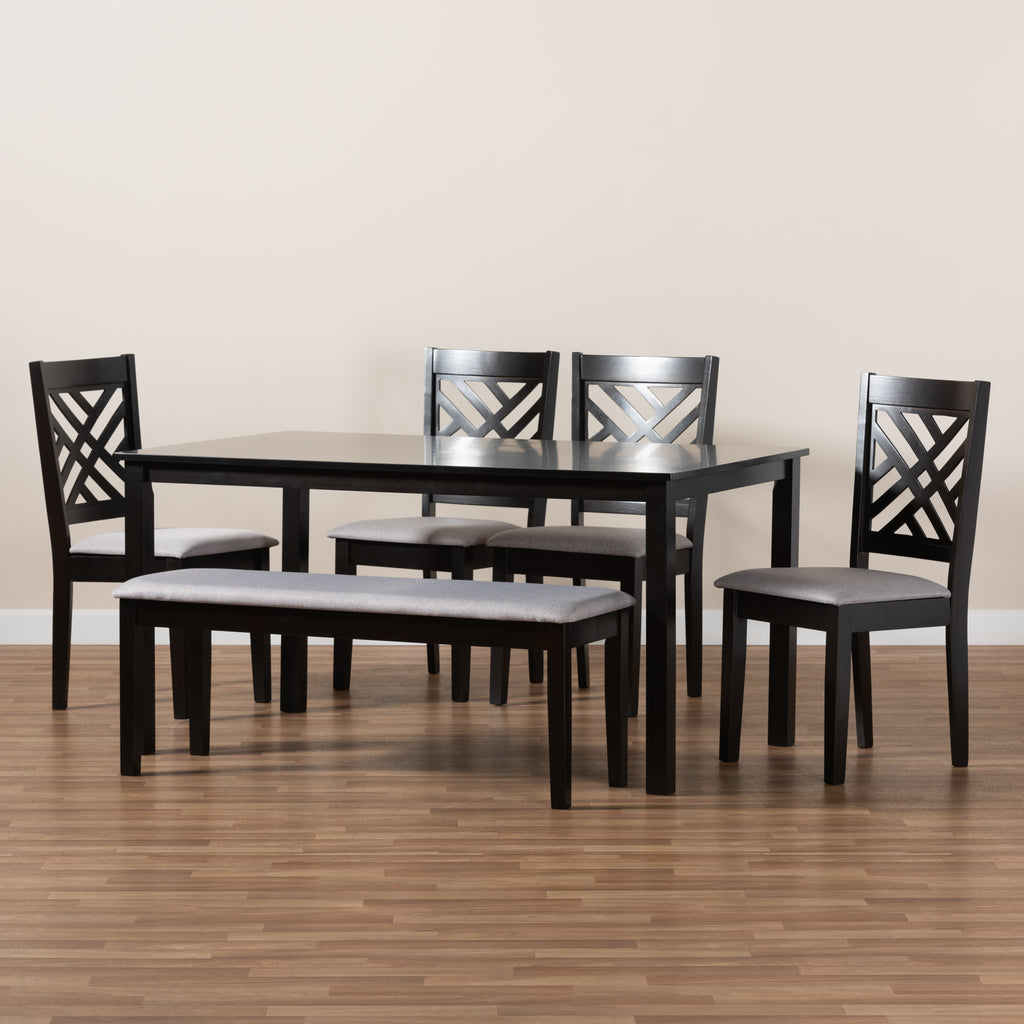 baxton studio 6 piece dining set