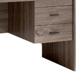 Benzara Adorning Contemporary Style Office Desk , Gray BM148857 Gray Wood BM148857