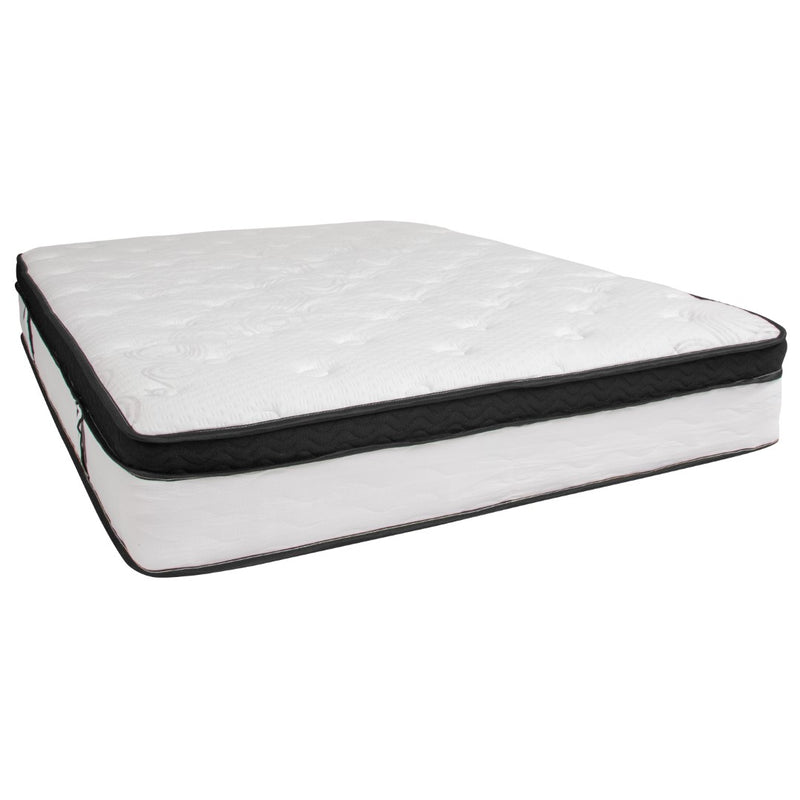 Capri Comfortable Sleep 12 Inch Memory Foam and Pocket Spring Mattress, Queen Mattress in a Box