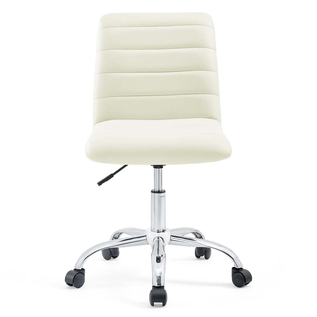 white office chair no arms