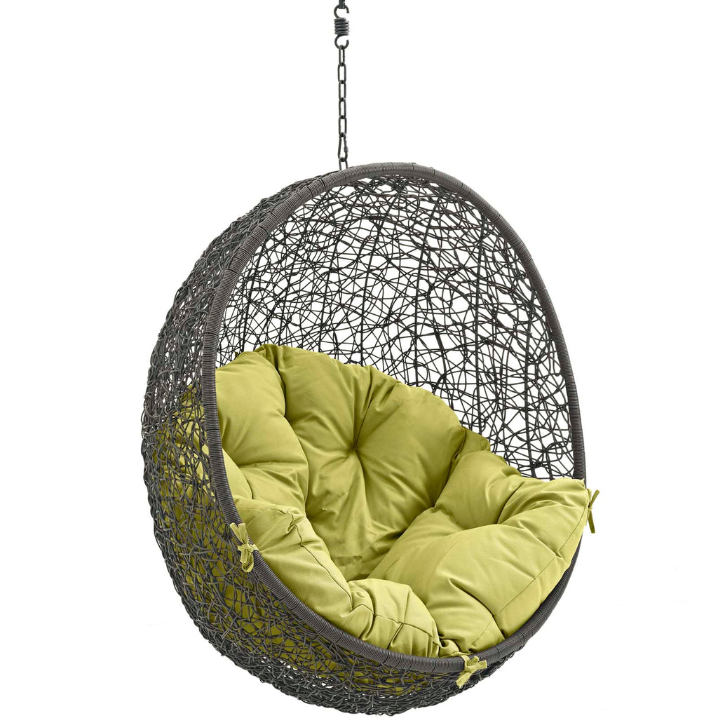 modway hide outdoor patio swing chair