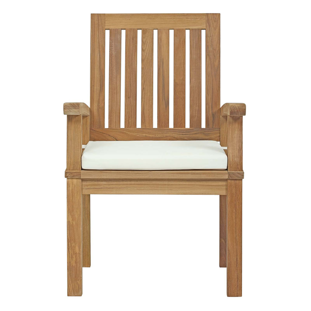 marina outdoor patio teak dining chair – english elm