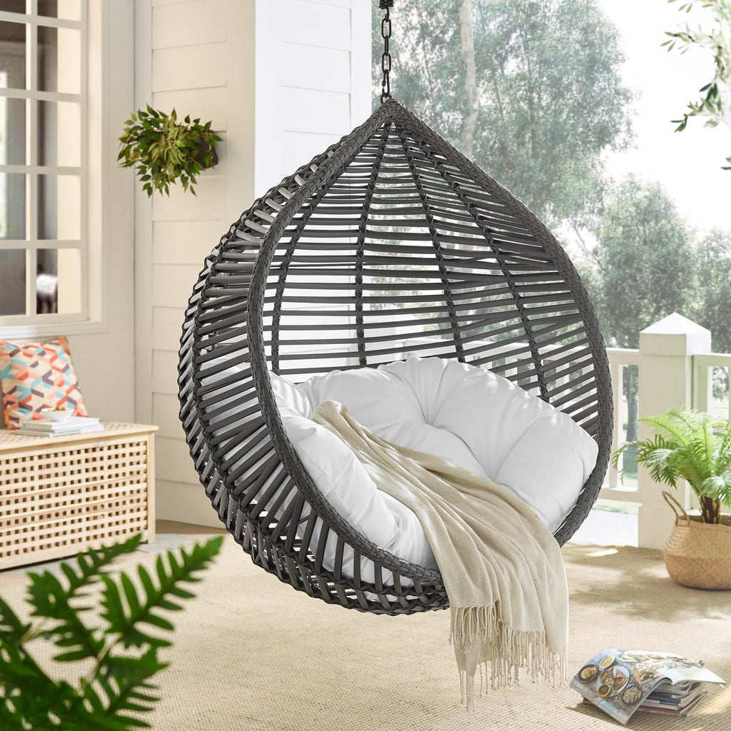 patio teardrop swinging chair