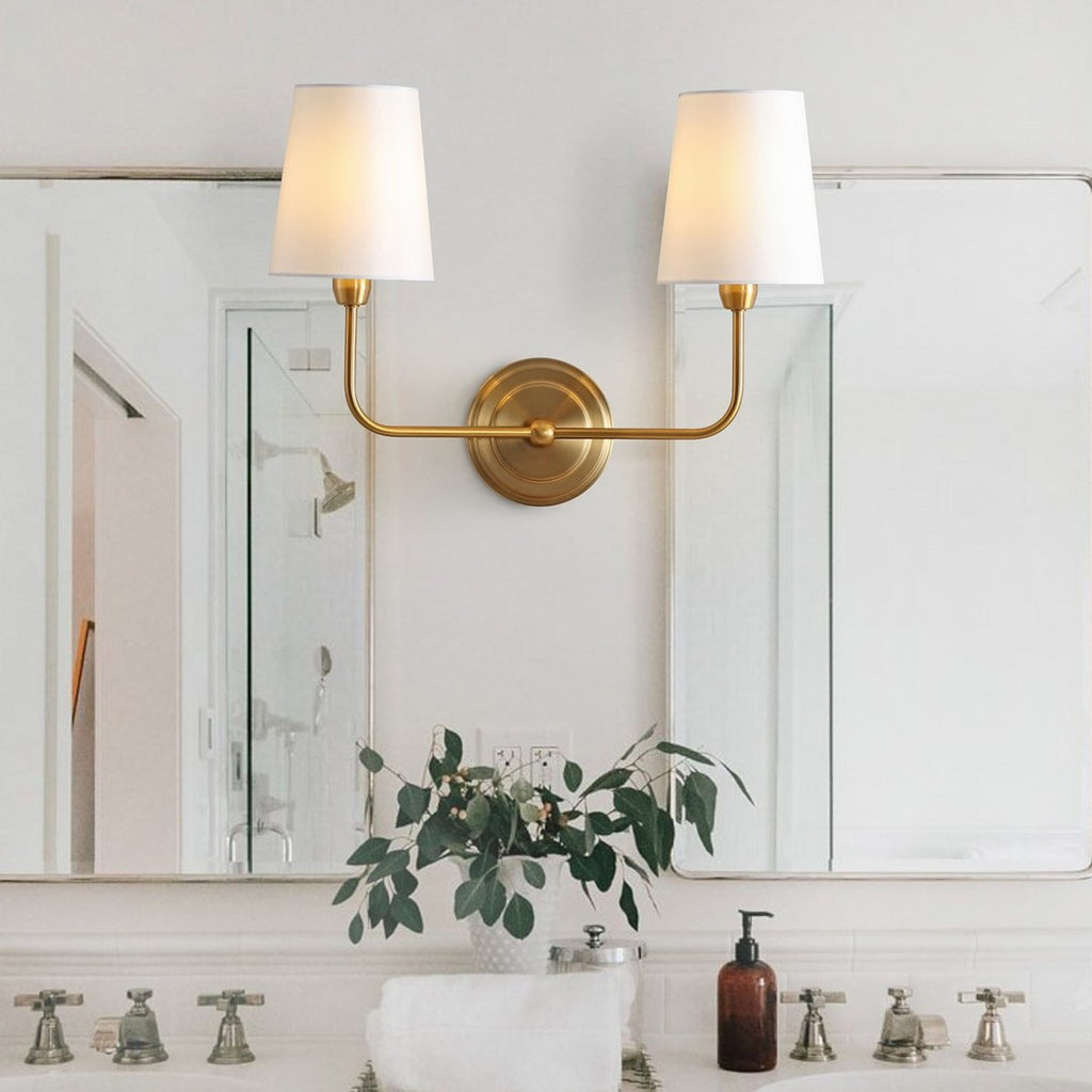 two light wall sconce