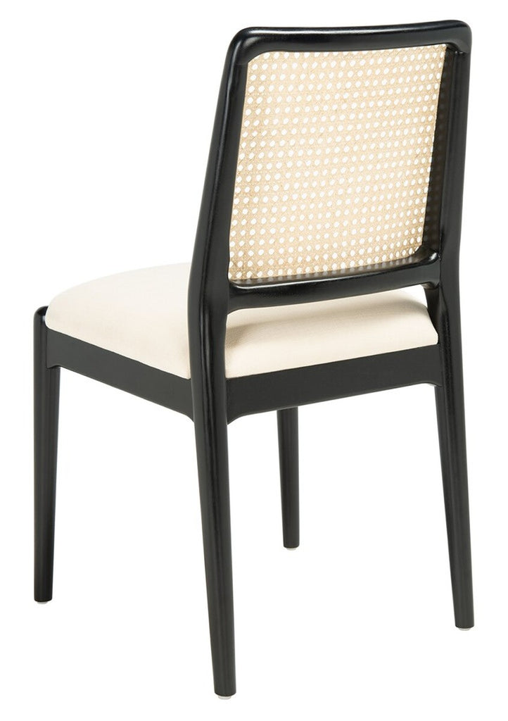 safavieh reinhardt rattan cushion dining chair