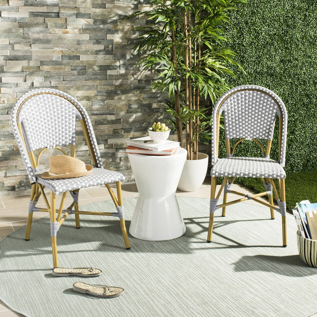 Salcha Indoor Outdoor French Bistro Stacking Side Chair Set Of 2