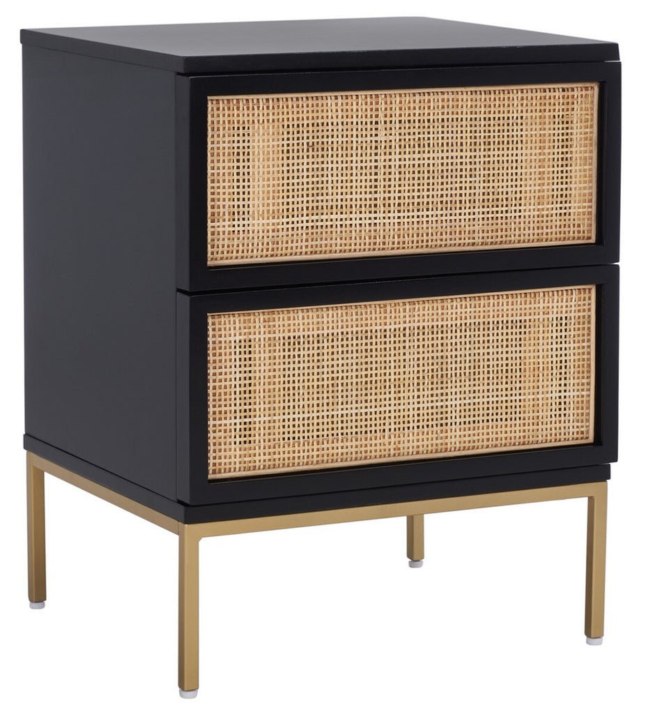 black rattan night stand