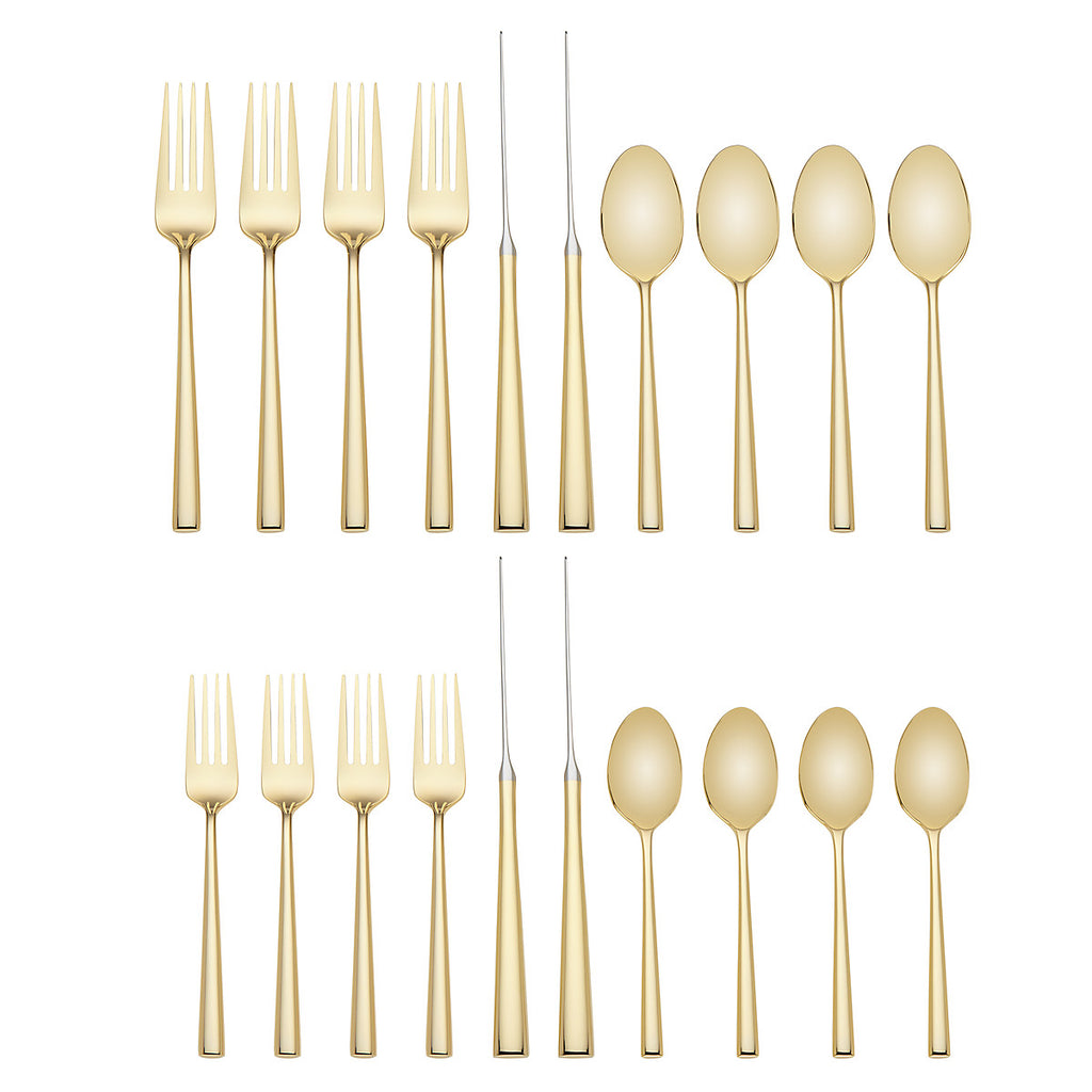 Malmo Gold™ 20-Piece Flatware Set – English Elm