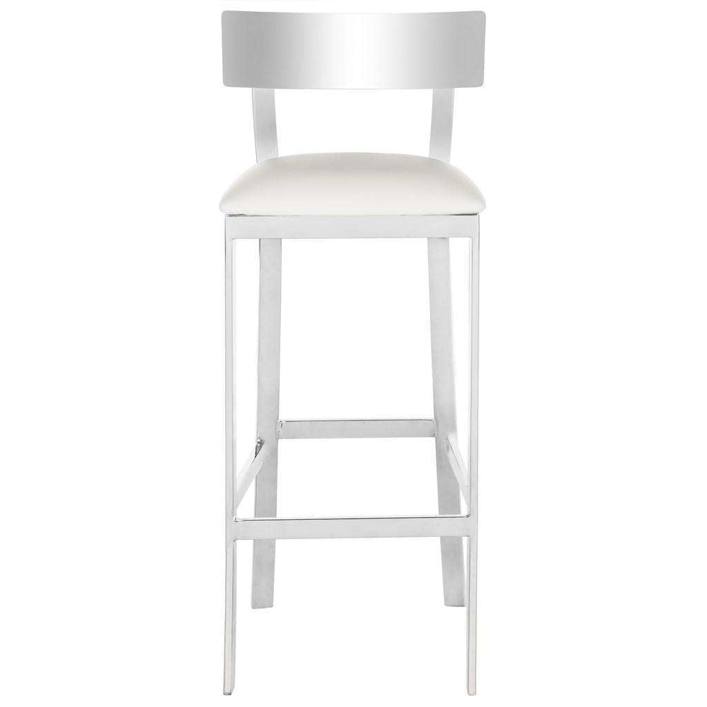 Abby 39h Stainless Steel Bar Stool English Elm