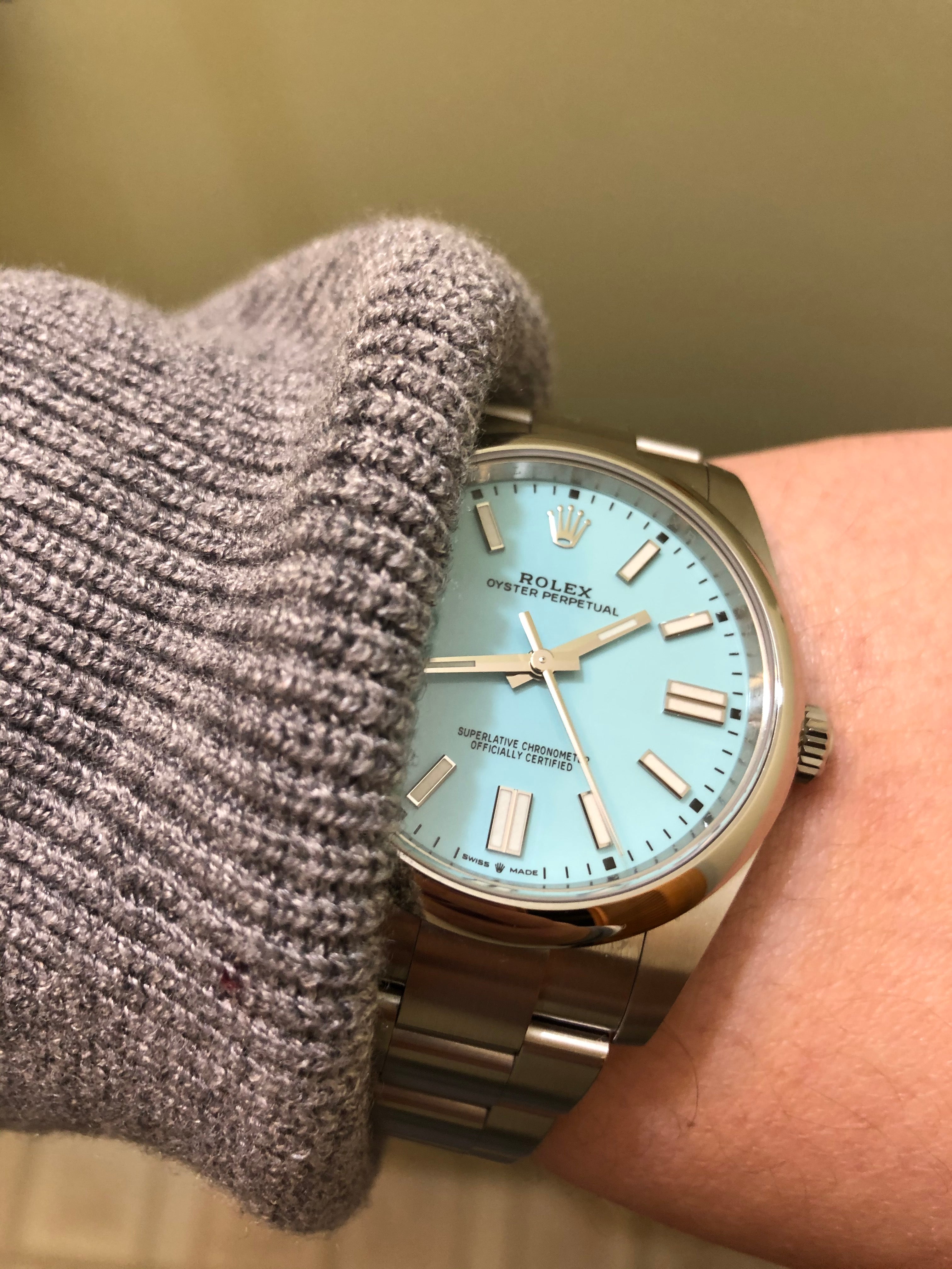 rolex watch on an oyster bracelet