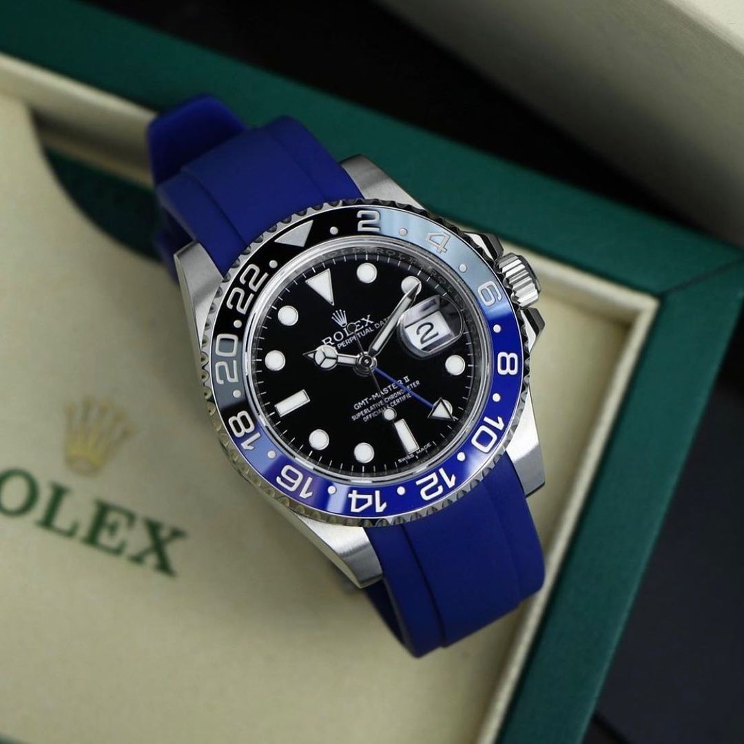 rolex blnr on blue rubber