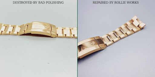 bad polishing on a rolex bracelet vs good polishing