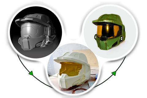 Master Chief Helmet from Halo Infinite / Cosplay Helmet / Game Helmet / Halo Helmet