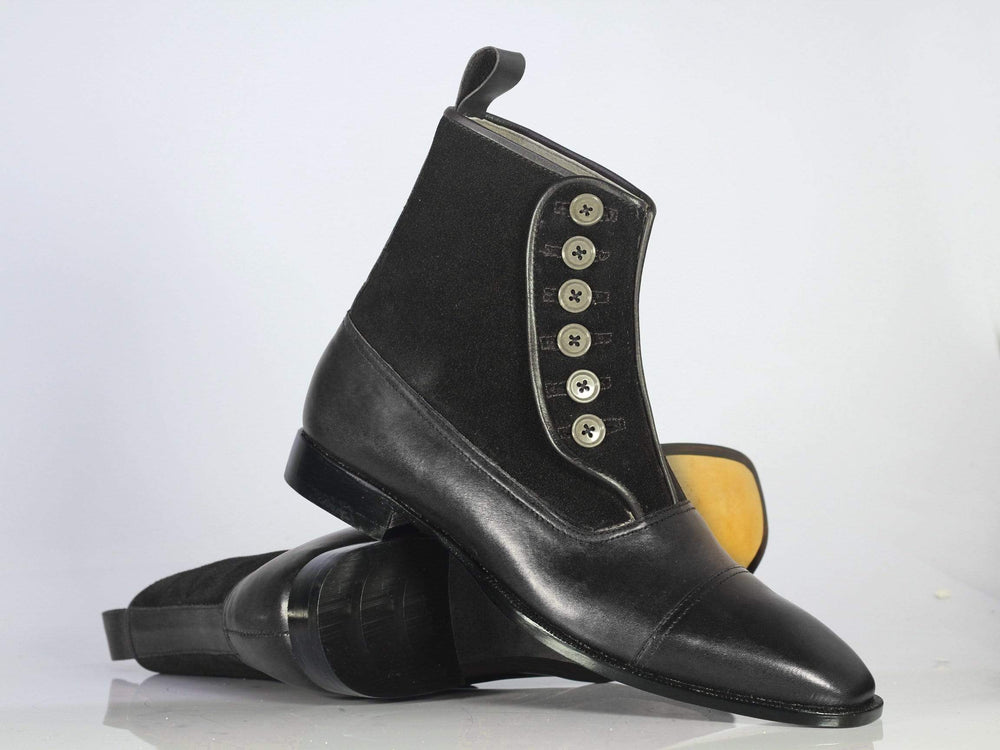 black cap toe boots
