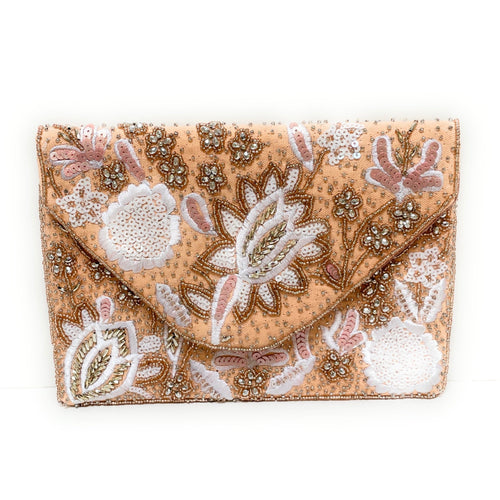 Beaded Floral Bag with Snake, ACCESSORIES