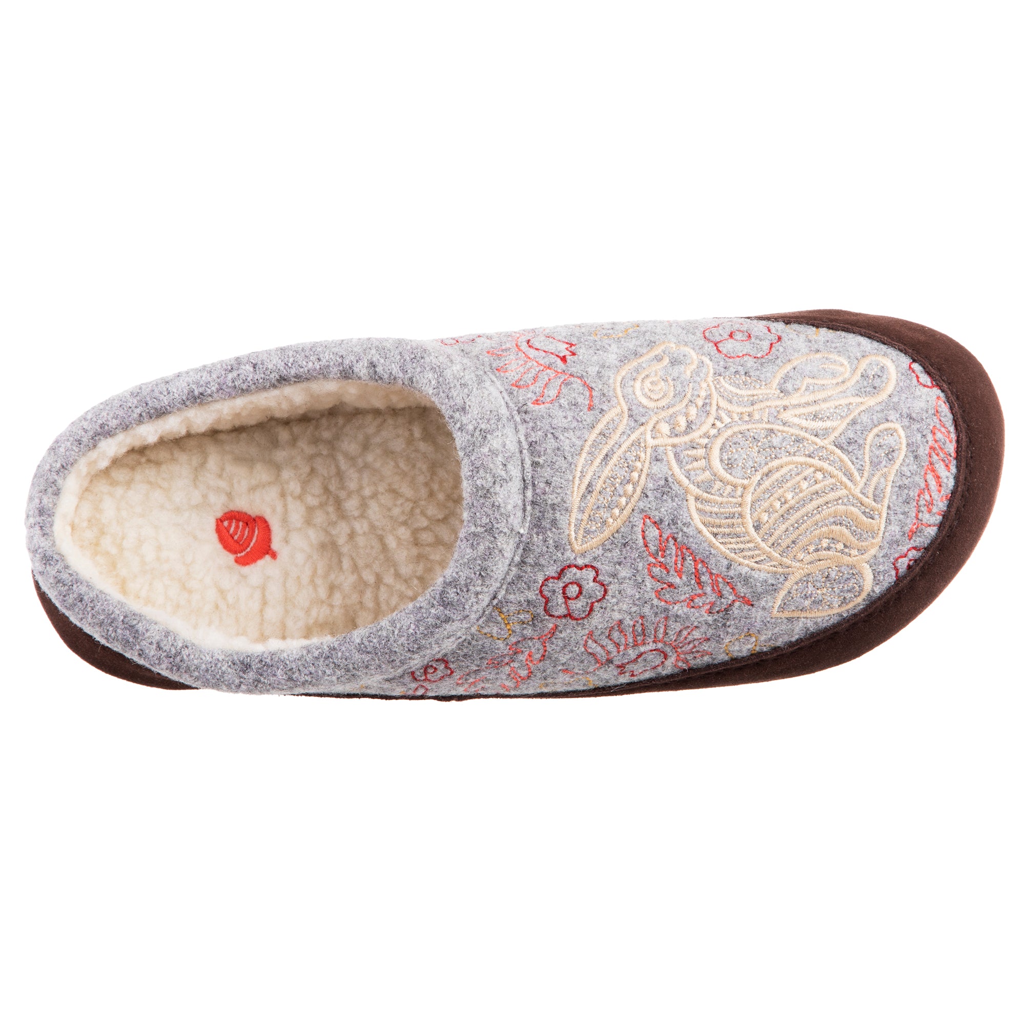 acorn forest mule slippers