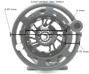 Quarrow Bear Creek Fly Reel, Size 3/4, Black