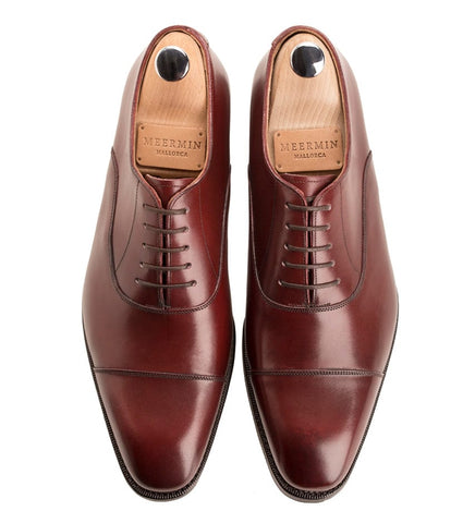 101534 - BURGUNDY CALF - E – Meermin Shoes