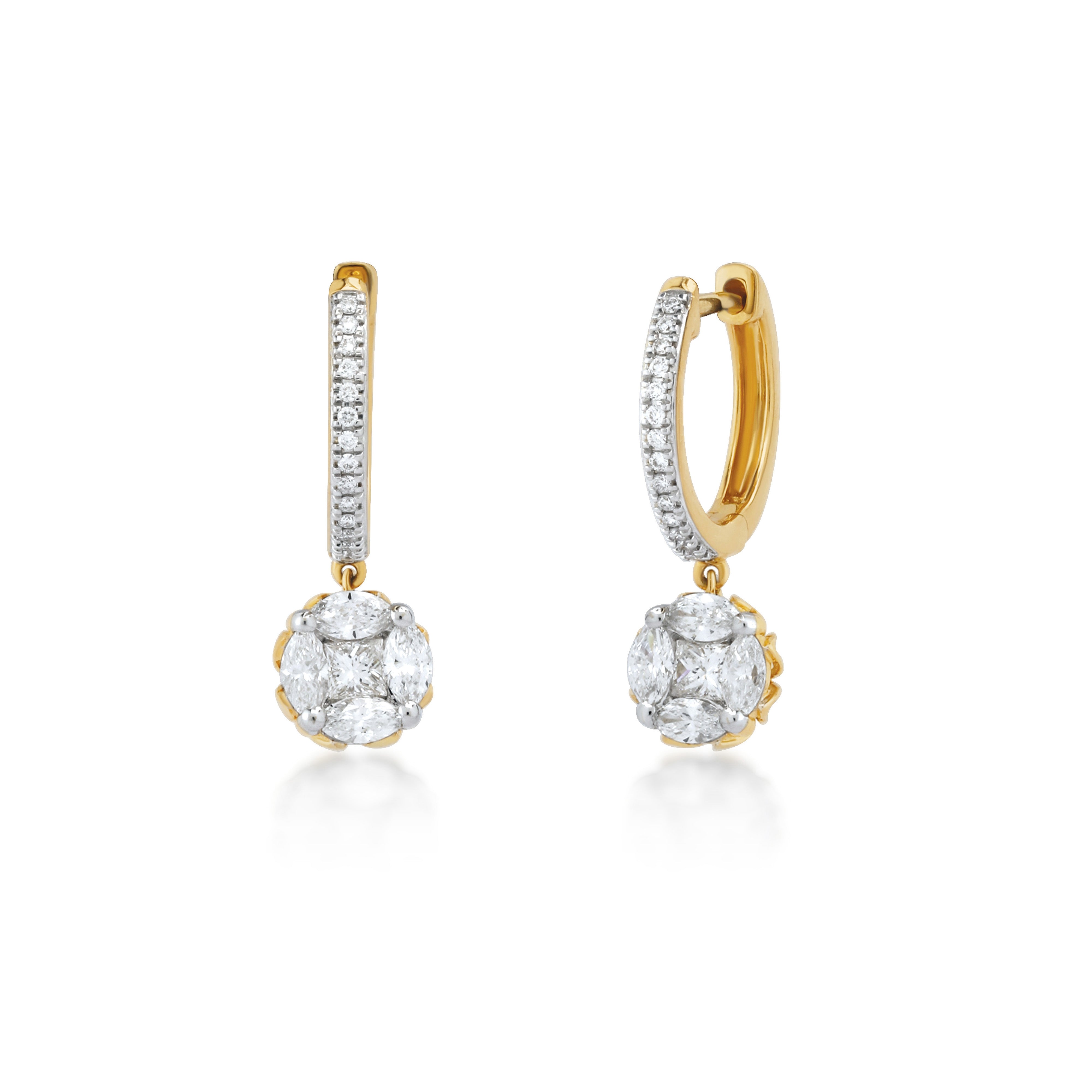 Buy Amira Diamond Earring Online | Designer Jewellery online Shopping India  | Diamond Earrings Online Shopping