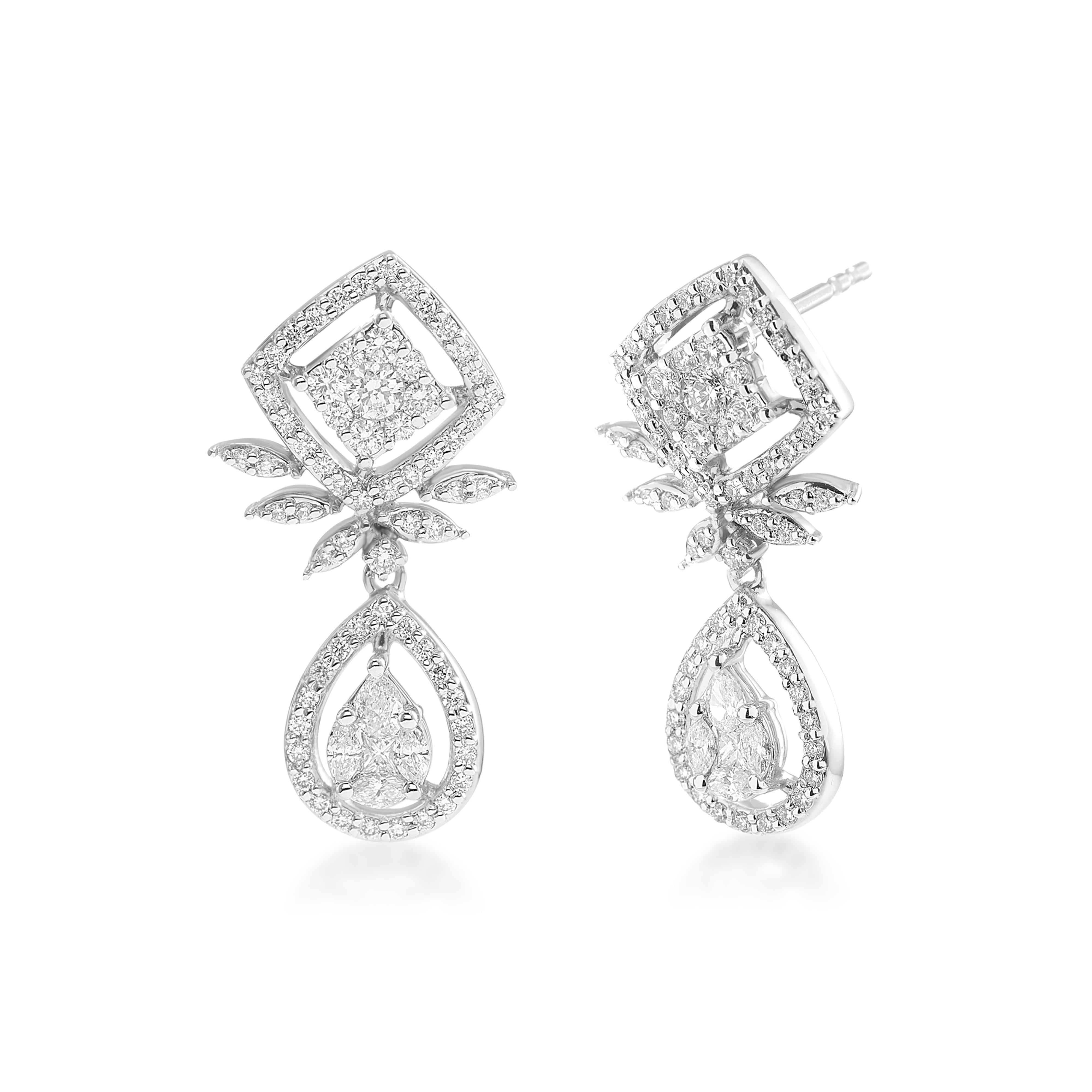 Pure Elegance Diamond Drop Earrings 1/2ct – Steven Singer Jewelers