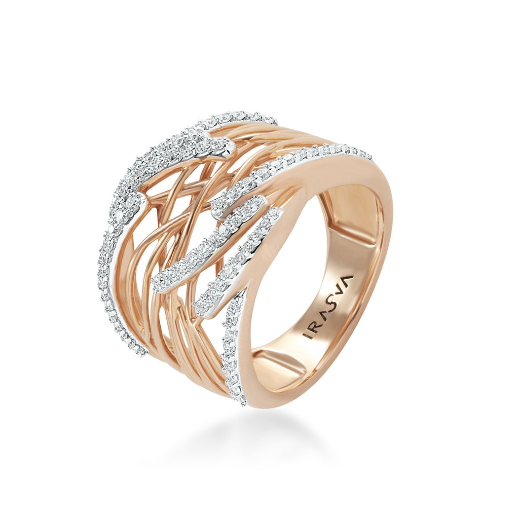 Manufacturer of 916 gold diamond modern ring design for men's sdj-r001 |  Jewelxy - 150830