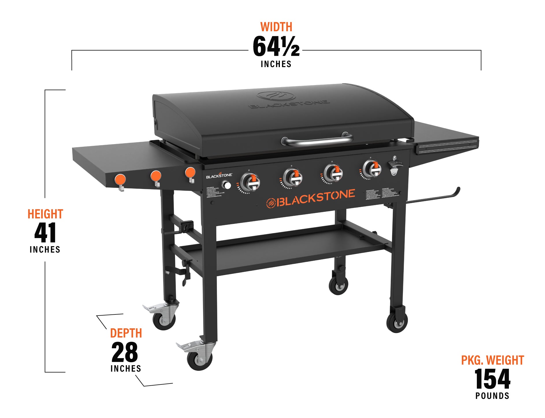 Blackstone - Patio 36 Cart Griddle W/Hood-Black - 2102