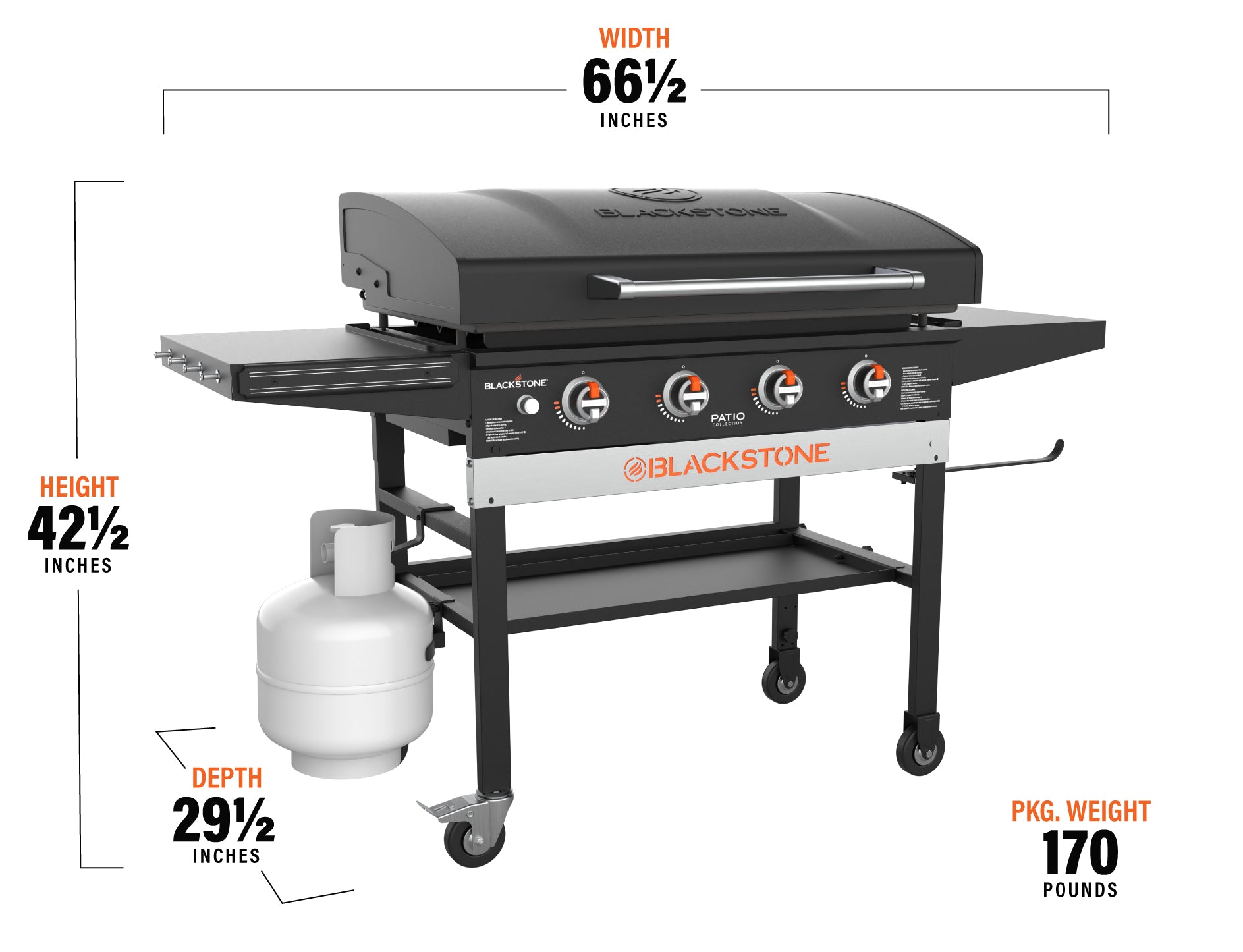 Blackstone 36in. Griddle with Hood & Front Shelf