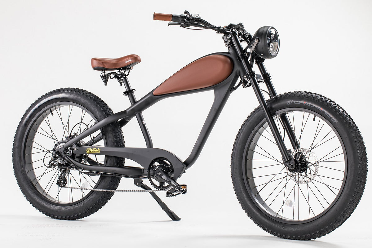 Revi Bikes Cheetah Cafe Racer Fat Tire Electric Bike- Portable4Life - ReviBikesCheetahFatTireElectricBike 1200x1200