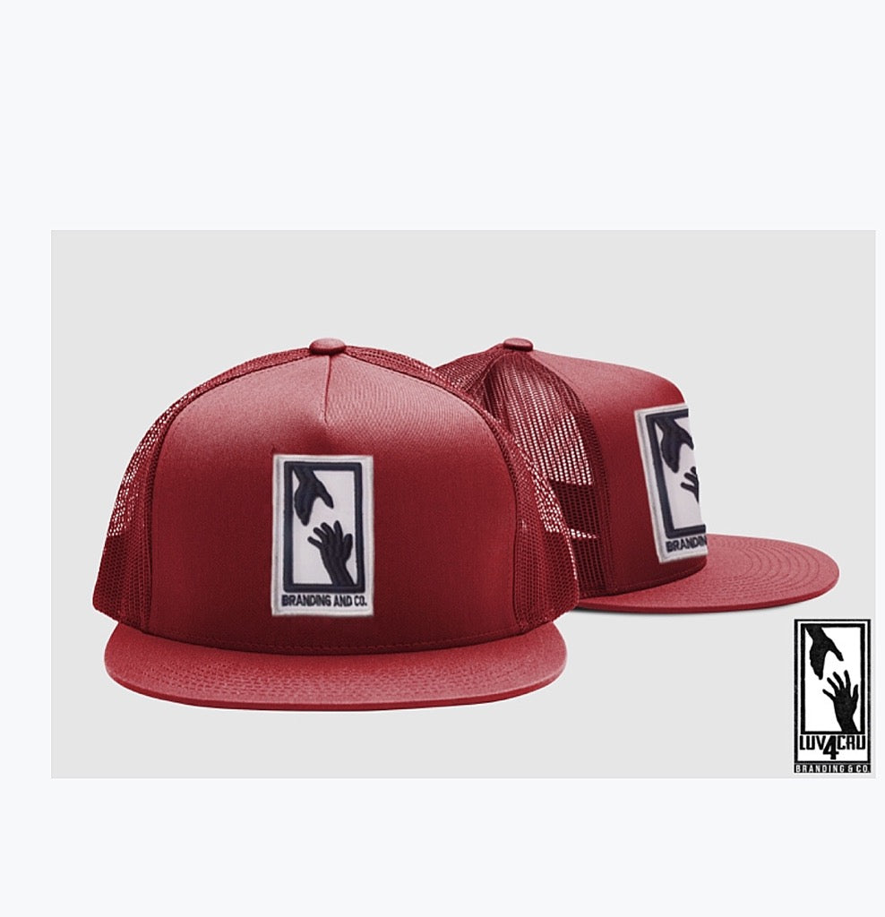 burgundy snapback hat