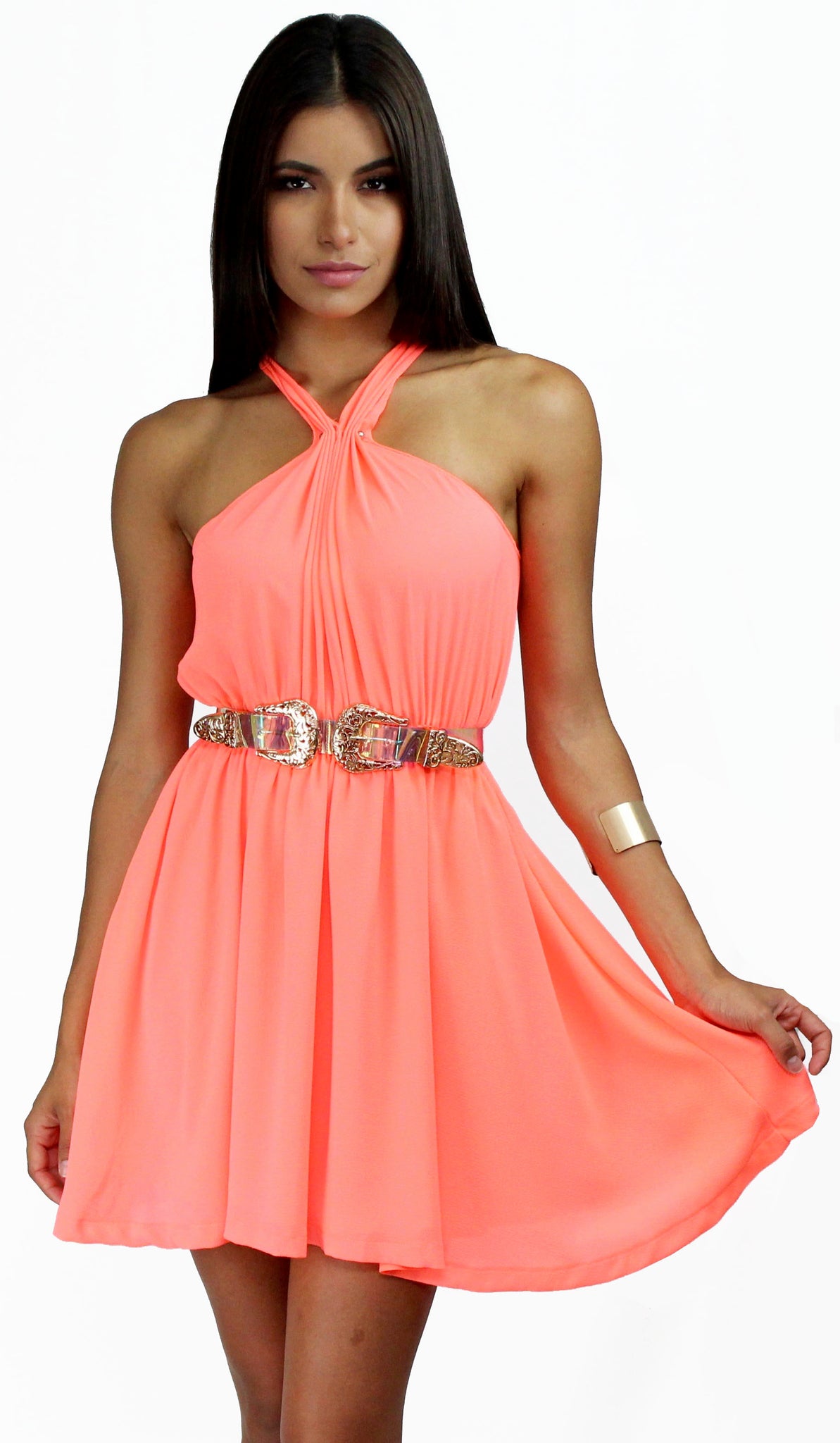 Flawless & Grommet Coral Swing Dress – Zil boutique