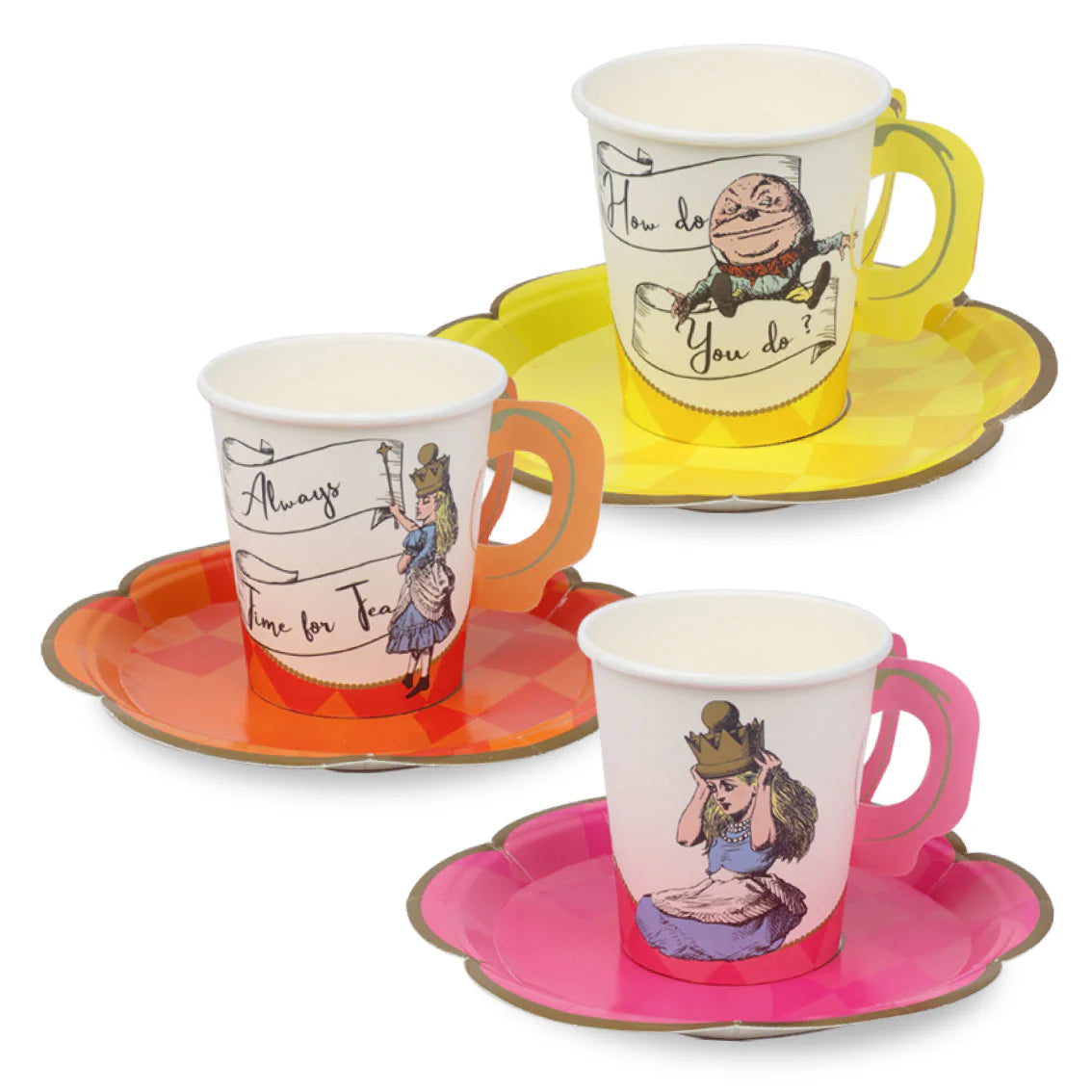 Alice in Wonderland Bright Tea Cup Set