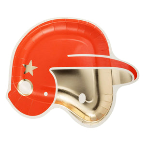 Baseball Helmet Paper Plate - Sprinkle BASH
