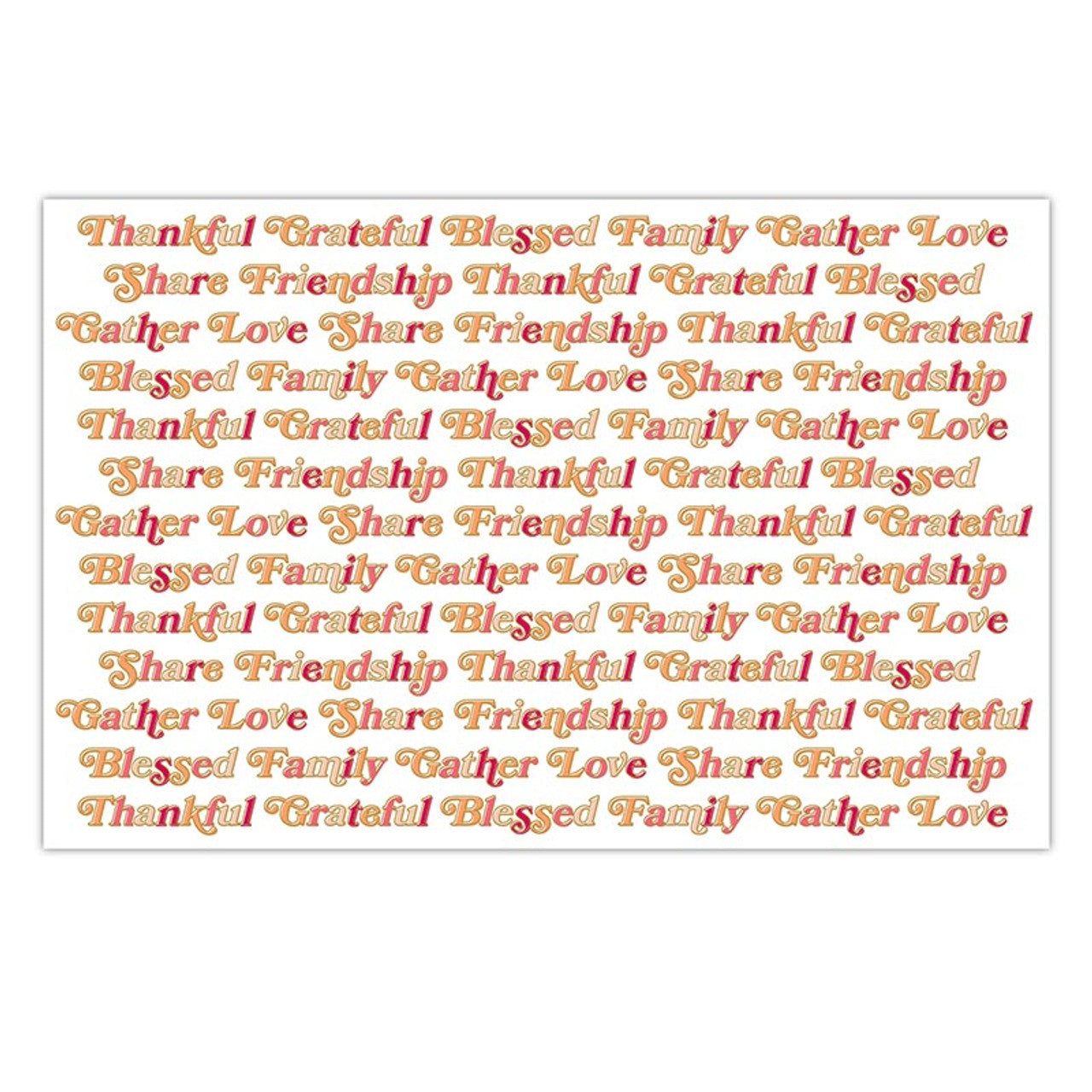 Friendsgiving Paper Placemat