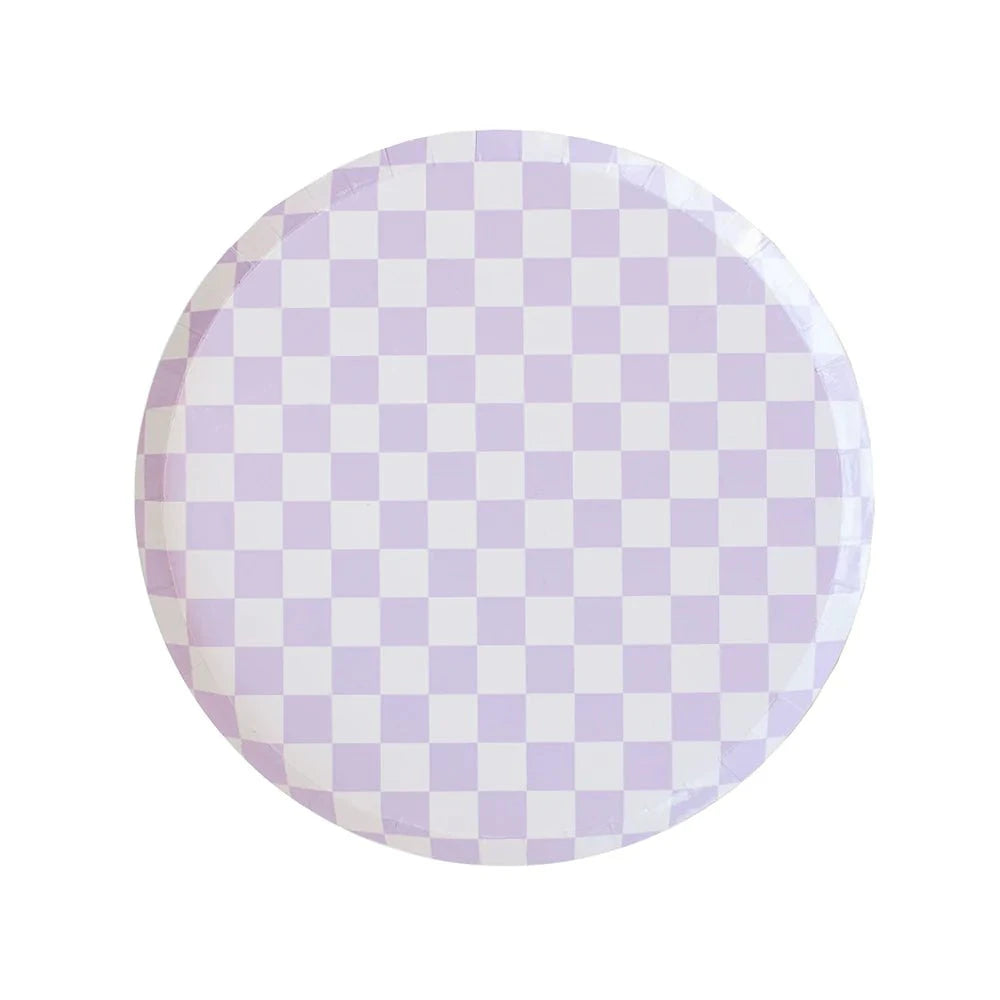 Check It! Purple Posse Dessert Plates