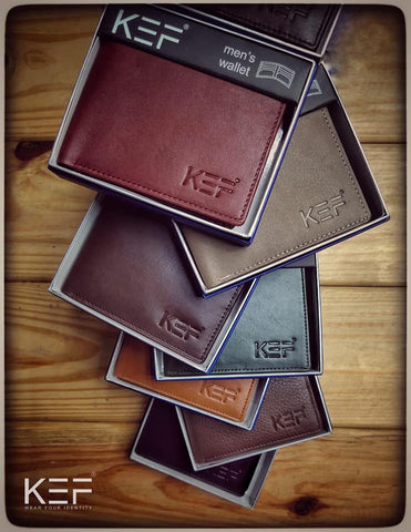 Check out the new KEF men's wallet! Made with high-quality leather, this wallet is both durable and stylish.