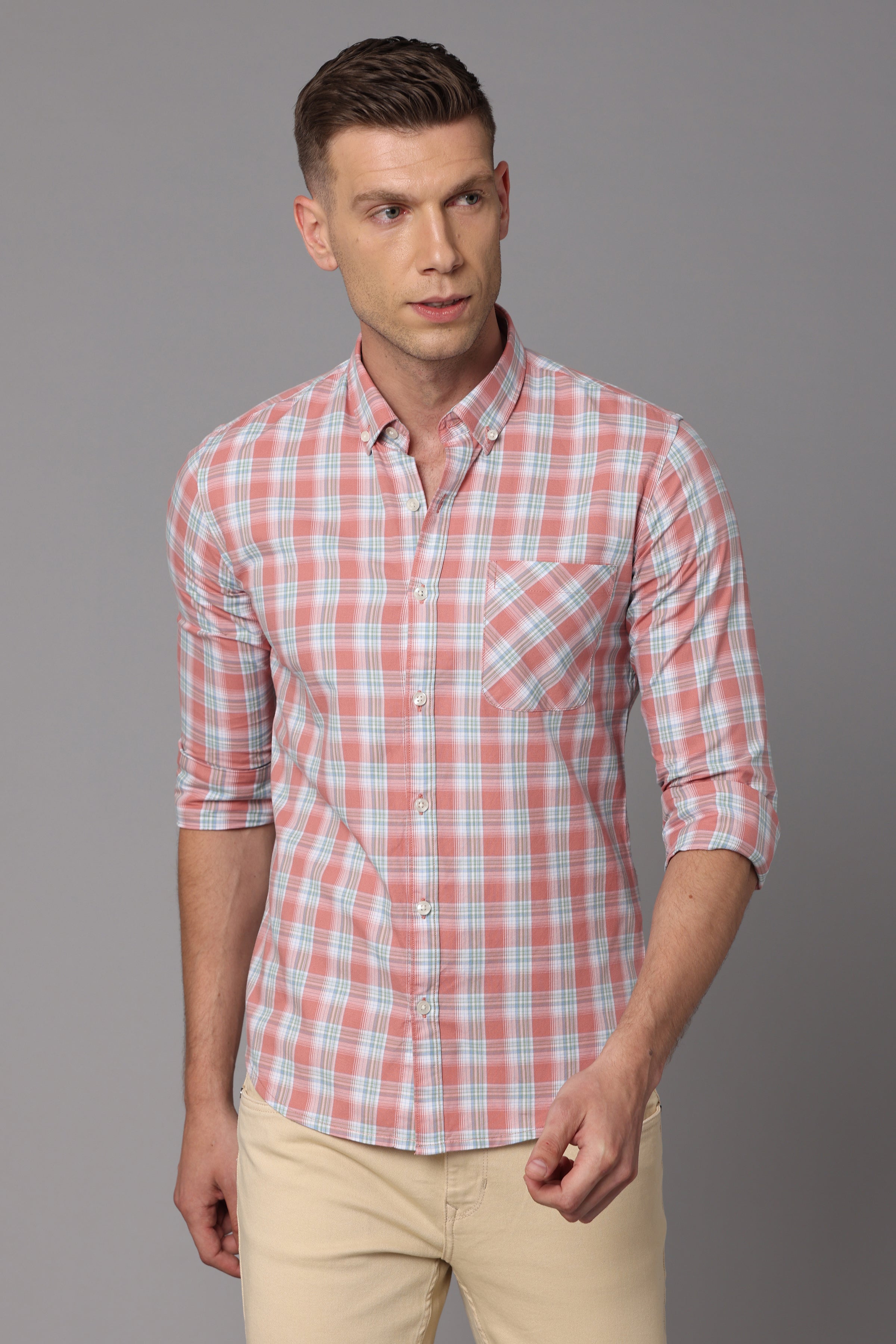 Rose Check Full Sleeve Shirt – KEF CLOTHING