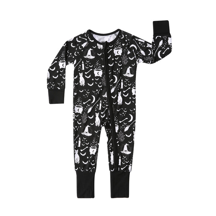 Emerson and Friends Convertible Footie Pajamas | Hocus Pocus Bamboo - Barn Chic Boutique product image